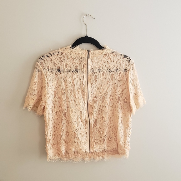 Zara Blush pink lace top - Picture 3 of 5